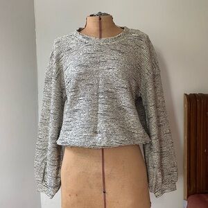 Madewell Balloon Sleeve Knit Sweater Top